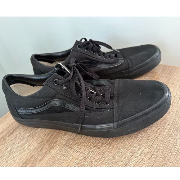 Vans Old Skool Shoe Black Sneaker Mens size 11 - Picture 4 of 9